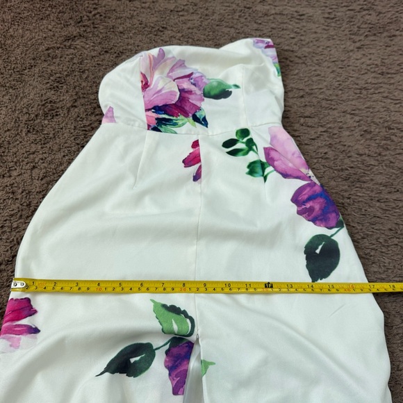 Revolve Toby Heart Ginger Enchanted Maxi Dress White Floral Open Back Size 8 - Picture 11 of 16